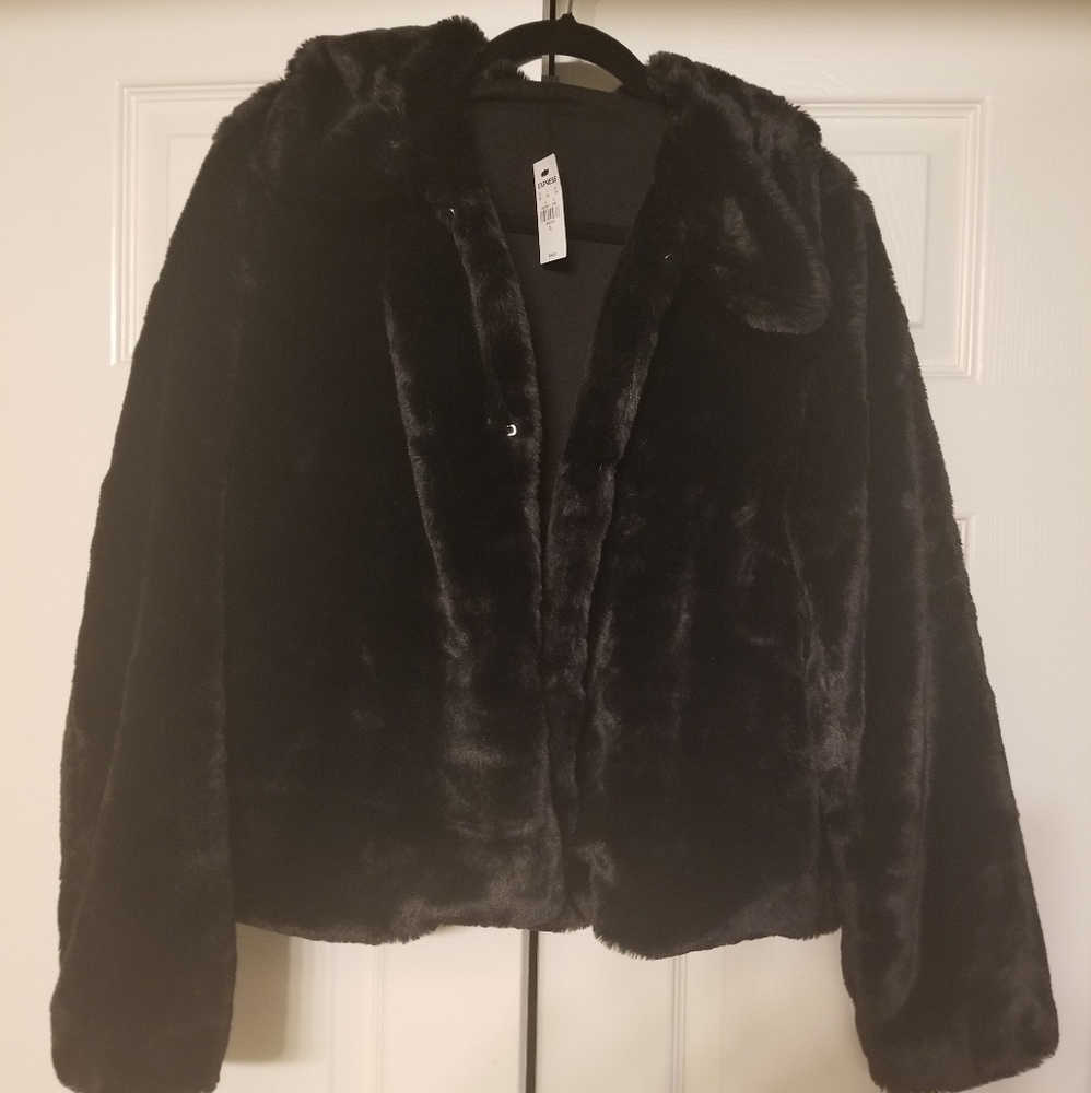 Express faux fur jacket